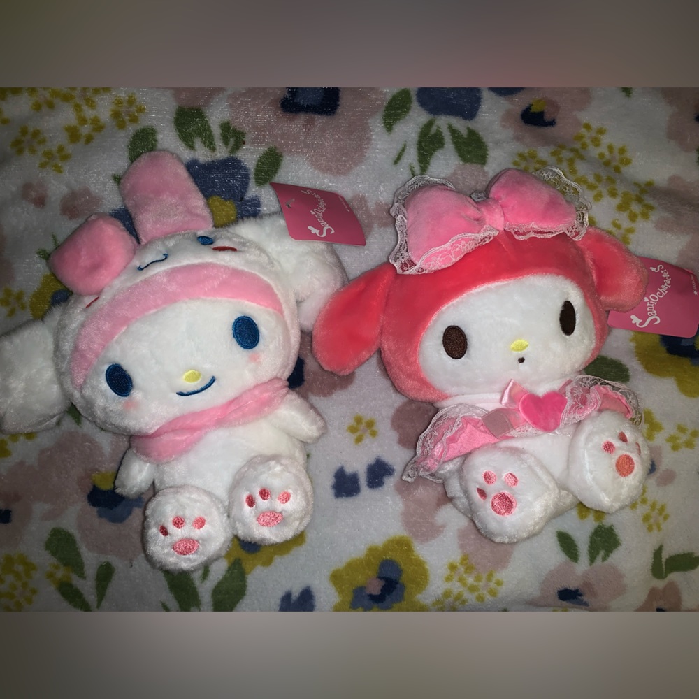Bundle of Two My Melody Plush Dolls